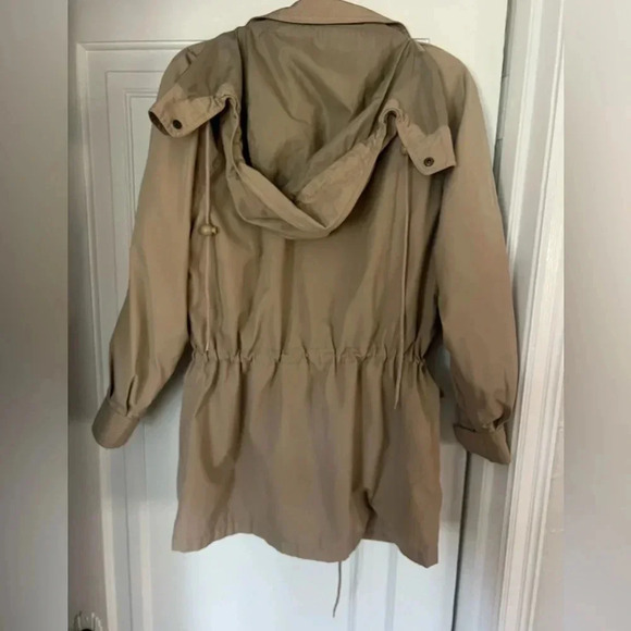 Eddie Bauer Women’s Beige Outdoor Utility Jacket Parka Vintage Coat Size Small - Picture 11 of 13